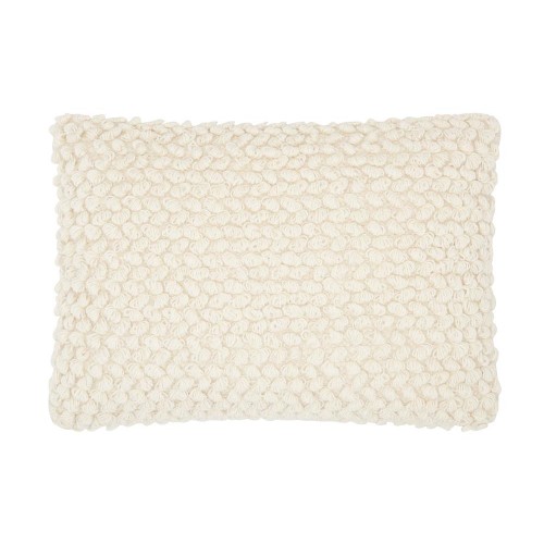 Throw Pillows| Mina Victory Life Styles 20-in x 14-in Ivory 65% Wool, 35% Cotton Indoor Decorative Pillow - QT19777