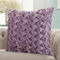 Throw Pillows| Mina Victory Life Styles 22-in x 22-in Lavender 100% Polyester Indoor Decorative Pillow - KI44779
