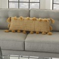 Throw Pillows| Mina Victory Lifestyles 13-in x 33-in Yellow 50% Pet 50% Cotton Indoor Decorative Pillow - NB88864