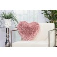Throw Pillows| Mina Victory Shag 18-in x 18-in Pink 100% Polyester Round Indoor Decorative Pillow - CM35955