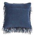 Throw Pillows| Mina Victory Shag 20-in x 20-in Blue 100% Polyester Indoor Decorative Pillow - AI16769
