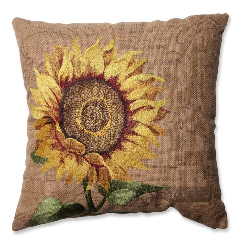 Throw Pillows| Pillow Perfect Harvest and Holiday 16-1/2-in x 16-1/2-in Brown 100% Jute Indoor Decorative Pillow - RW58775