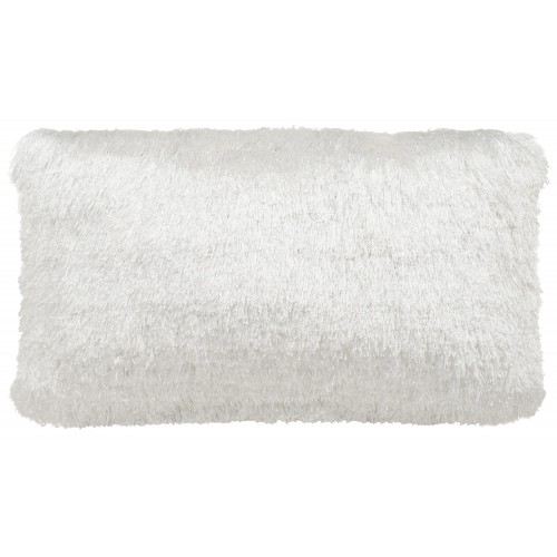Throw Pillows| Safavieh Indoor/Outdoor Shag 12-in x 20-in Pearl Polypropylene Indoor Decorative Pillow - BP09121