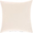 Throw Pillows| Surya Moza 20-in x 20-in Navy/Beige 50% Cotton, 50% Linen Indoor Decorative Pillow - BQ03739