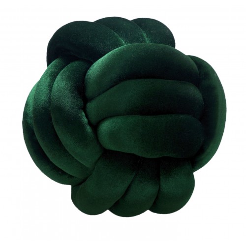 Throw Pillows| Timberbrook Austin 12-in x 12-in Emerald Green Velvet Round Indoor Decorative Pillow - SB26005
