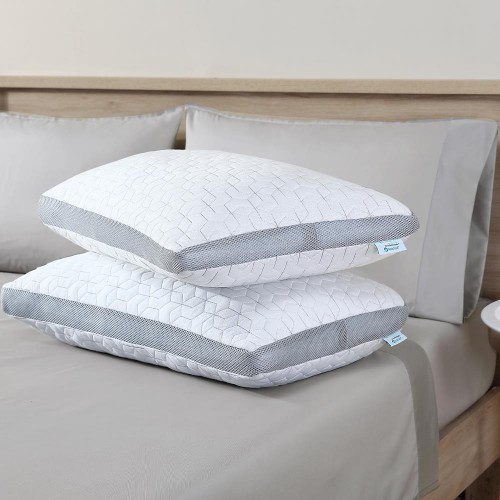 Bed Pillows| Amrapur Overseas Jumbo Medium Memory Foam Bed Pillow - DT65076