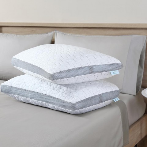 Bed Pillows| Amrapur Overseas Jumbo Medium Memory Foam Bed Pillow - MI13680