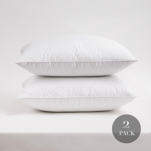 Bed Pillows| Cozy Essentials 2-Pack Standard Firm Down Alternative Bed Pillow - AD38259