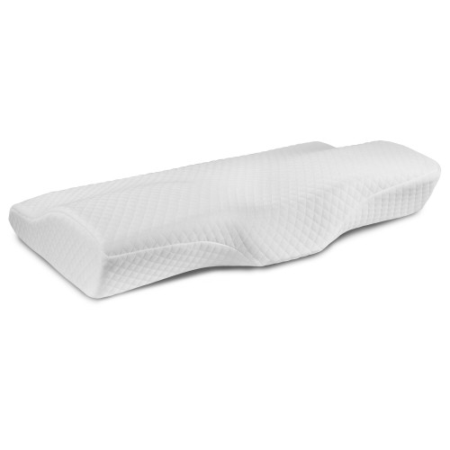 Bed Pillows| Flash Furniture Capri Comfortable Sleep Contour Memory Foam Gel Cervical Neck Pillow - For Stomach and Side Sleepers - EF44707