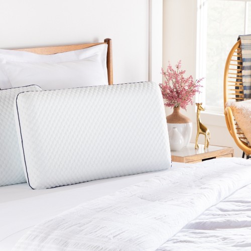 Bed Pillows| Linenspa Essentials Queen Soft Memory Foam Bed Pillow - WN93454