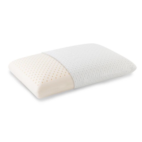 Bed Pillows| Subrtex Natural Latex Pillow Breathable Cervical Supportive for Neck Pain with Removable Cooling Bamboo Rayon Pillow Case (Standard) - HS39911