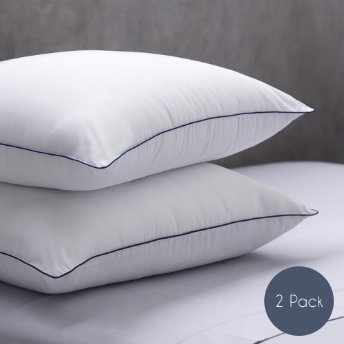 Bed Pillows| Weatherproof Vintage 2-Pack Standard Medium Down Alternative Bed Pillow - SX12873