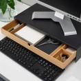 ELLOVEN Monitor stand with drawer