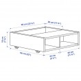 FREDVANG Underbed storage bedside table