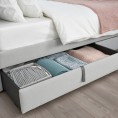 GLADSTAD Upholstered bed storage box