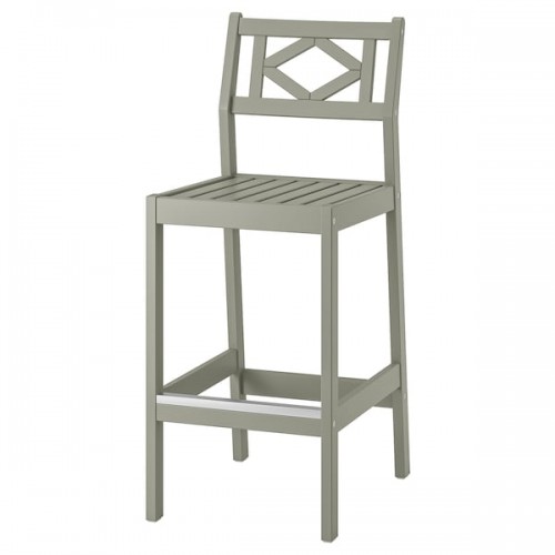 BONDHOLMEN Bar stool with backrest