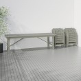 BONDHOLMEN Table + 6 reclining chairs