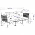 JUTHOLMEN 3-seat modular sofa