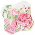 150 Pack Vintage Floral Paper Napkins for Wedding Baby Shower Tea Party 6.5 x 6.5 In