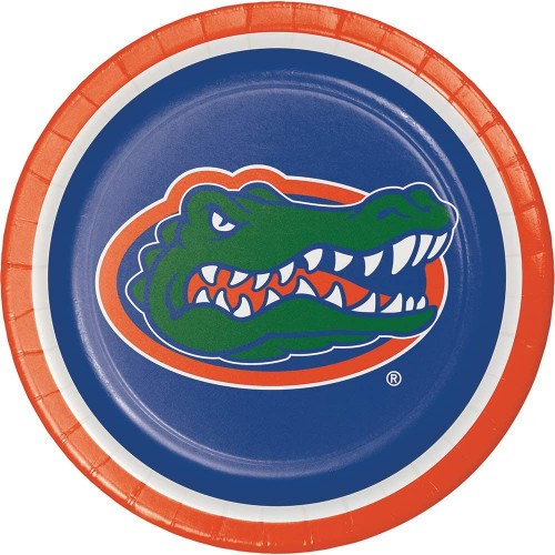 16 University of Florida Gators Premium Dinner Plates 8.75" for Sports College Party Tailgating