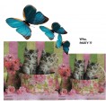 20ct Lunch + 20ct Cocktail Napkins | Kitten Napkins | Cat Paper Napkins | Decoupage Napkins | Decorative Napkins for Decoupage | Cute Kitten Napkins for Cat Lovers