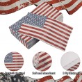 50 Pieces Patriotic Guest Napkins American Flag Disposable Paper Napkins 3 Ply 4th of July Hand Towel Decorative Dinner Napkin for Independence Day Kitchen Bathroom Party Tableware