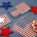 50 Pieces Patriotic Guest Napkins American Flag Disposable Paper Napkins 3 Ply 4th of July Hand Towel Decorative Dinner Napkin for Independence Day Kitchen Bathroom Party Tableware