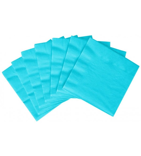 Amscan Caribbean Blue 3-Ply Paper Luncheon Napkins 50 Ct. | Party Tableware