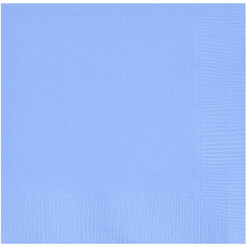 Amscan Pastel Blue 3-Ply Paper Beverage Napkins 20 Ct. | Party Tableware