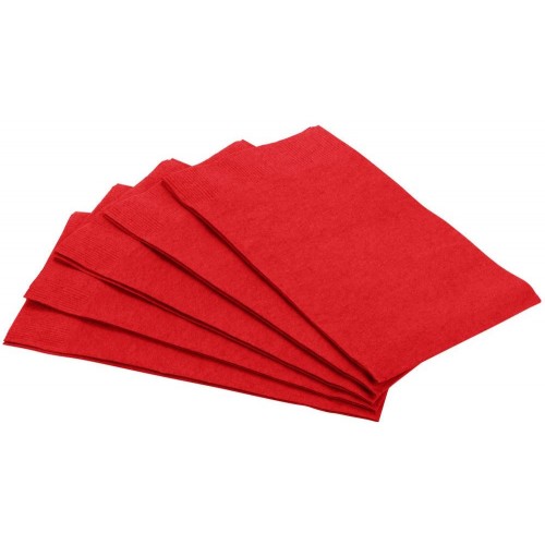 Apple Red 3-Ply Guest Towels 16 Ct. | Party Tableware