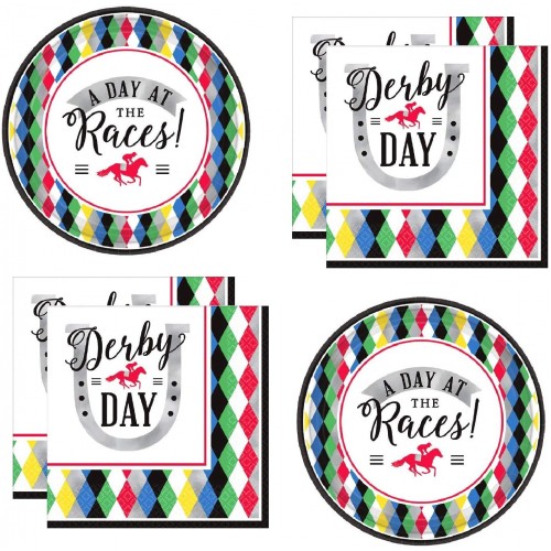 Kentucky Derby Party Supplies Horse Race Plates Napkins Serves 16