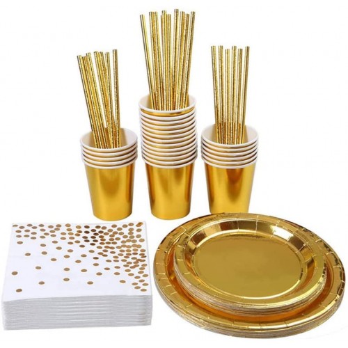 MGWYE Party Tableware Set Party Table Decoration Paper Cup Plate Wedding Birthday Party Supplies Color : B Size : As Shown