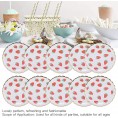 Party Supplies Set Party Tableware Wide Applications Strawberry Paper Tableware 10Pcs Party Paper Plates for Birthday#1