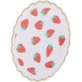 Party Supplies Set Party Tableware Wide Applications Strawberry Paper Tableware 10Pcs Party Paper Plates for Birthday#1
