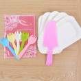 Party Supplies Tableware Set Disposable Dessert Plate Fork Knife Birthday Wedding Baby Shower Supplies