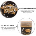 PartyKindom Graduation Party Decorations 2022- Graduation Tableware Included Banner Plates Cups Napkins Tablecloth| Class of 2022 Graduation Decorations Graduation Party Supplies Favors