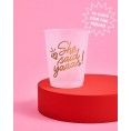 xo Fetti Bachelorette Party Decorations She Said Yaaas! Reusable Cups 16 Frost Flex Cups | Gold Bridal Shower Gift Bridesmaid Favors I Said Yaas