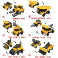 12Pcs Pre Filled Easter Eggs with Construction Vehicles Building Blocks Egg Surprise Toys for Easter Basket Stuffers Easter Party Favors Easter Basket Filler Easter Egg Hunt Classroom Prize Toys