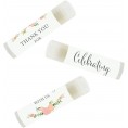Andaz Press Lip Balm Birthday Party Favors Thank You for Celebrating with Us Ivory Roses Floral Flowers 12-Pack Ivory Roses Floral Flowers Themed Party Decor Gifts for Guests