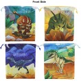 BeeGreen Dinosaur Party Supplies Favors Bags for Kids Boys and Girls Birthday 12 Pack Dino Drawstring Gift Pouch for Goody