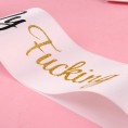 Birthday Sash It's My Fucking Birthday White Satin Sash for Women Men 16th 18th 21st 22nd 30th 40th 50th 60th 70th 80th 90th Party Supplies Favors Decorations Gag Gift for Her or Him
