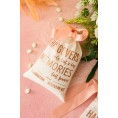Bridal Shower Party Gift Bags 5x7 Inch ROSE GOLD Foil"HANGOVERS",Bachelorette Hangover Kit Bags 10 Pcs Cotton Recovery Kit Bags Muslin Drawstring Bag for Bridal Shower Wedding Party Gift Decoration