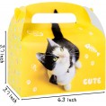 Cat Party Favors Treat Box Cat Birthday Party Supplies Kitty Cat Goody Treat Boxes for Kids Kitten Baby Shower Supplies