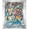 Granmark Princess Jasmine Lollipops from Aladdin Party Favors Decorations Party Favors -12 pcs Animated Cartoon Genie Magic Lamp w  Turquoise Ribbon Bows