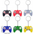 Hicarer 36 Pieces Video Game Controller Keychains Game Controller Key Ring Gaming Controller Handle Pendant Charms for Video Game Party Favors Birthday Baby Shower 6 Colors