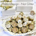 Sweet Sixteen 16th Birthday Party Favor Stickers 180 Labels White and Gold