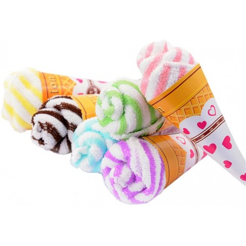 TanQiang 10 Pcs Ice Cream Towel Personalized for Wedding Party Gift Thank You Guest Favor Supplies