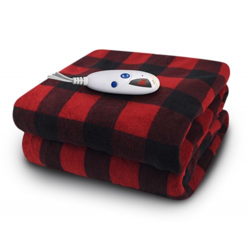 Blankets & Throws| BIDDEFORD Red Black Buffalo Check 14-in x 17-in 3.36-lb - PT95312
