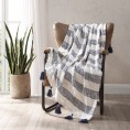 Blankets & Throws| Brielle Home Navy 50-in x 60-in 2.4-lb - FI55353