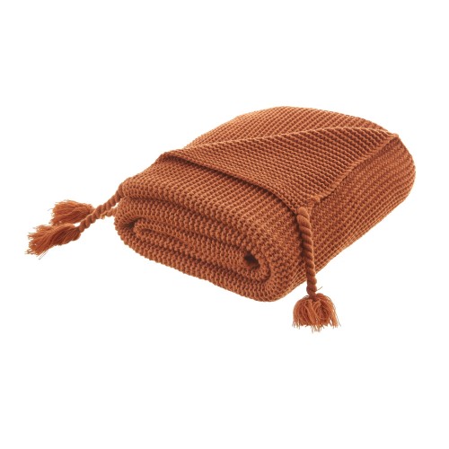 Blankets & Throws| Cozy Tyme Garrison Rust 50-in x 60-in 1.9-lb - ND70909